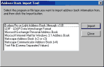 Import Address Book