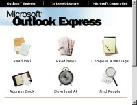 Outlook Express graphic window