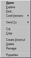 Right-Click menu